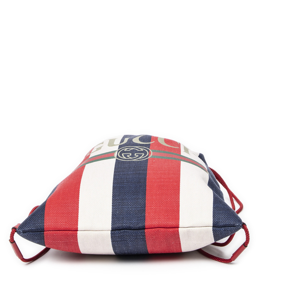 Gucci Logo Print Drawstring Backpack - Picture 6 of 9